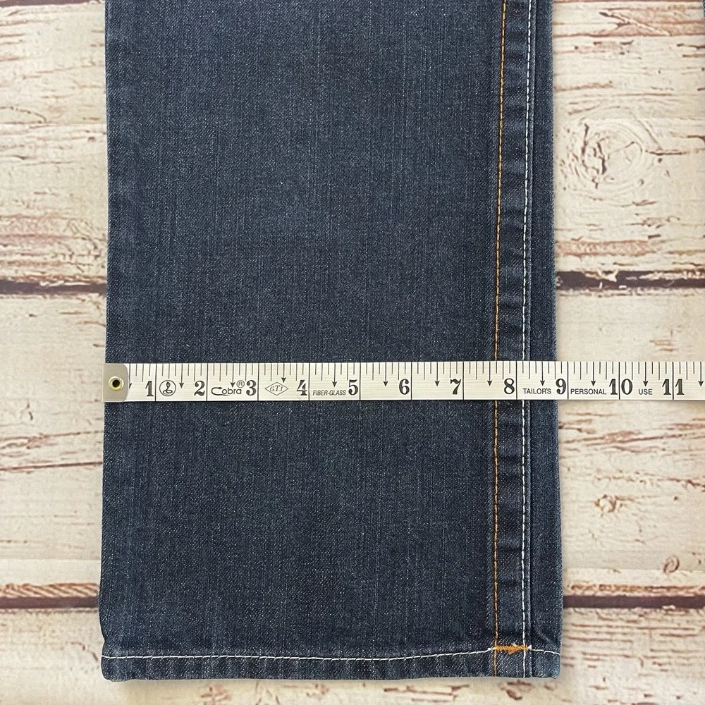 True Religion Mens‎ Original Slim Denim Blue Jeans Size 36x34 Made In USA